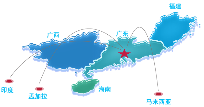 广东省与海南省之间的间隔，地理、经济与文化联系